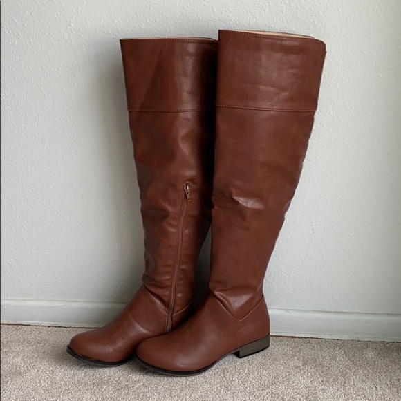Chase & Chloe Maggy Knee-high Riding Boots 7.5 - Picture 1 of 7
